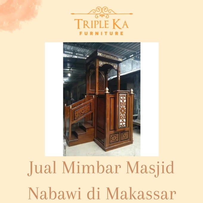 Jual Mimbar Masjid Nabawi di Makassar